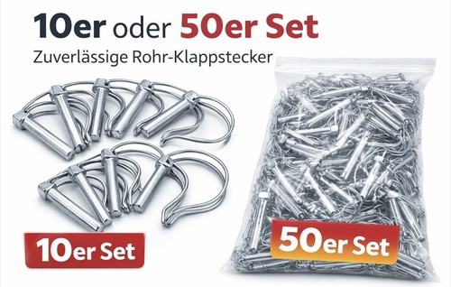 Rohrklappstecker stahl - rohrklappstecker,