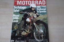 1) Motorrad 21/1971 - BSA Lightning 650 ccm mit 4 - Großer Preis von Spanien in