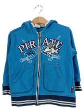 Capt'n Sharky Kinder Sweatjacke Kapuzenjacke Blau Gr. 114/110 Pirate Hai
