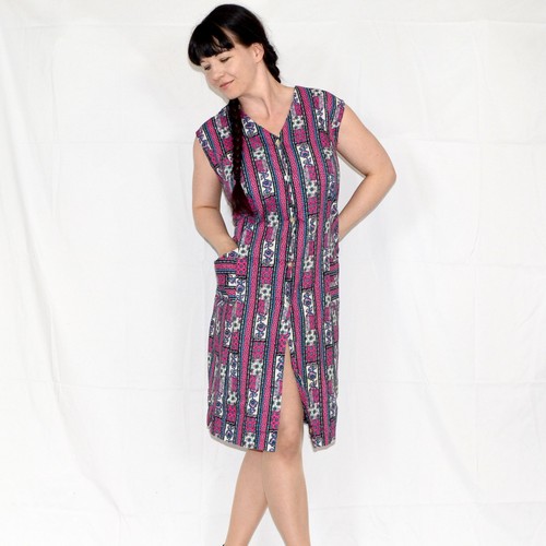 Pink blumen minikleid l - minikleid*,
