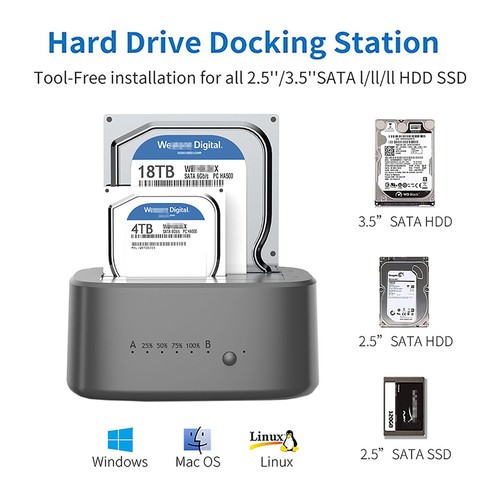 Klon dockingstation usb3 - klon-dockingstation, usb3.0