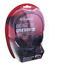 Labtec Stereo 442 Headset mit Nackenbügel Schwarz Kophörer mit Mikrofon 981-0000