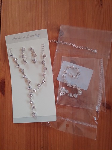 Schmuckset strass halskette - schmuckset,