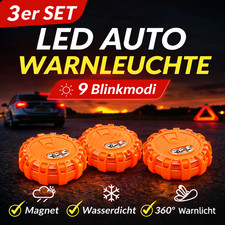 3x Warnleuchte LED