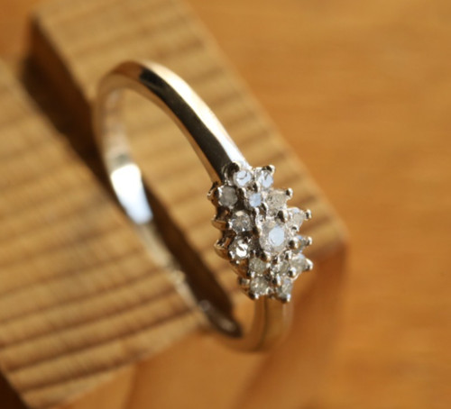 Ring massiv weißgold - ring,