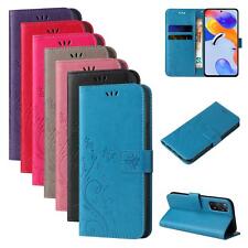 Handy Tasche für Xiaomi Redmi Note 11 / 11 Pro Handyhülle Blumen 9H Displayglas