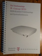 Bedienungsanleitung Handbuch für ISDN-Telefonanlage T-Concept XI721 von Telekom