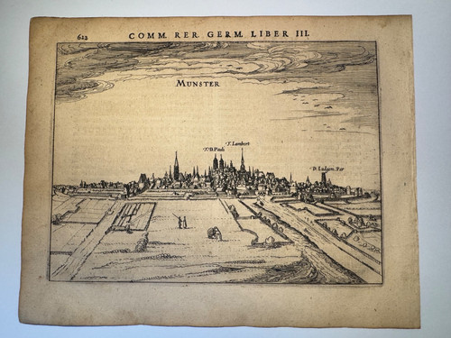 Kupferstich münster bertius - kupferstich,