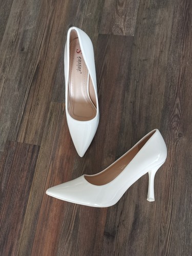 Weiße hochzeitsschue lack - weiße,