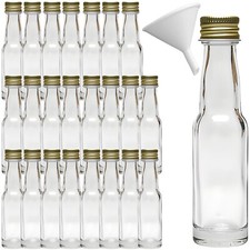 25 Mini Glasflaschen 20 ml