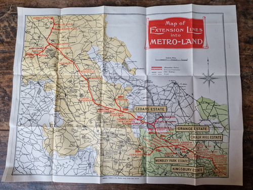Antike landkarte 1924 - antike,