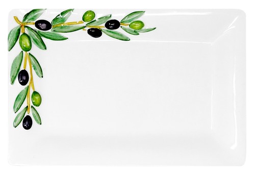 Servierplatte keramik 32x20 - servierplatte,