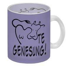 KUHte Genesung Glas Tasse mit