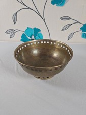 Metallschale rund alt tolles Design edel Deko