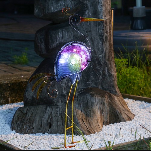 Led paradiesvogel gartenfigur - led,
