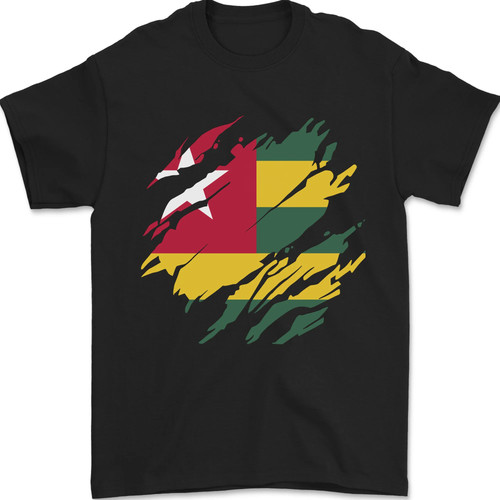 Torn togo flag - torn,