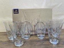 Tchibo 6x Trinkgläser-Set im Blumenmuster, klar, neu, hochwertige Gläser