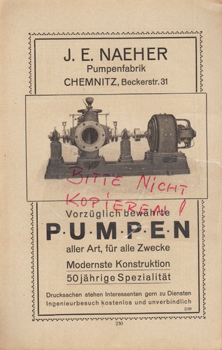 Chemnitz werbung 1920 - 1920,, e