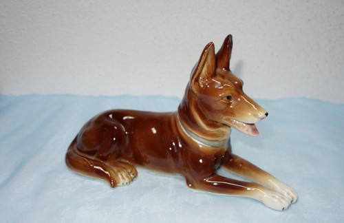 Porzellan schäferhund mit - porzellan,