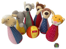 sigikid 49520 Kegelspiel Baby Bowling Kinderspiel 6er Set Ball Stofftier