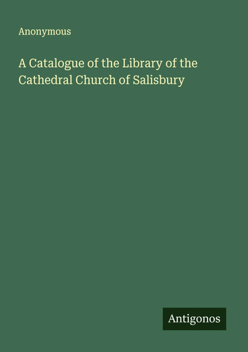 Anonymous catalogue of the - |,