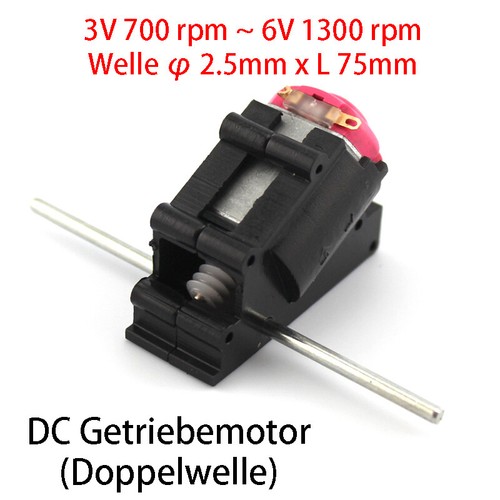 Getriebemotor doppelwelle - dc,