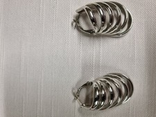 Piere Lang Ohrclips Silberfarben