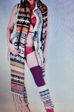 Schönes XXL Strick Norweger Schal (2,20 M-2,80m) Beinstulpen Set Onesize