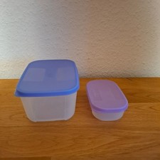 Tupperware  Kühlschrank-System blau und Rosa Behälter 700ml + 140 ml