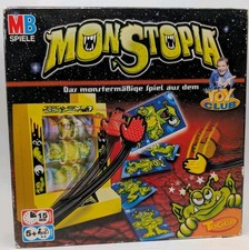 Monstopia MB Spiele Reaktionsspiel Gesellschaftsspiel Familienspiel Vintage 