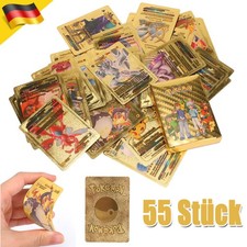 55 Stück Gold Karten For Pokemon, Vstar Vmax Goldfolienkarten Deutsche Fassung