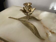 Antiker Messing-Kerzenhalter