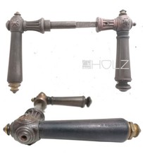 Türklinken antik Eisen Sonne Türdrücker Horn alt Kastenschloss