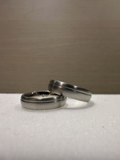 Trauring/Partnerring/Ehering - 950 Platin - mattiert, mit Rille/V-Fuge