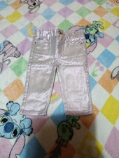 Baby-Jeans Mädchen Metallic Flieder Gr. 3-6 Monate