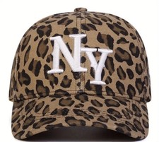 BASECAP LEO LEOPARD AR NY HUT WINDDICHT STAUBDICHT BASE KAPPE CAP BASEBALLKAPPE