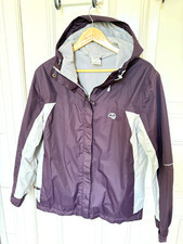 Out Living Leichte Regenjacke Friesennerz aubergine grau M - 40 42