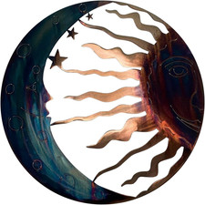 Metall Sonne Wanddeko