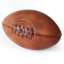 Mini American Football Leder – handgefertigt, Vintage Design, Deko, Outdoor