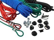 1 bis 100 Stück Planenhaken Netzbefestigung Anhängerplane Gummiseil Expanderseil