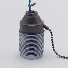 alte Fassung E27 Messing Zugschalter Schalter Vintage Lampenfassung 