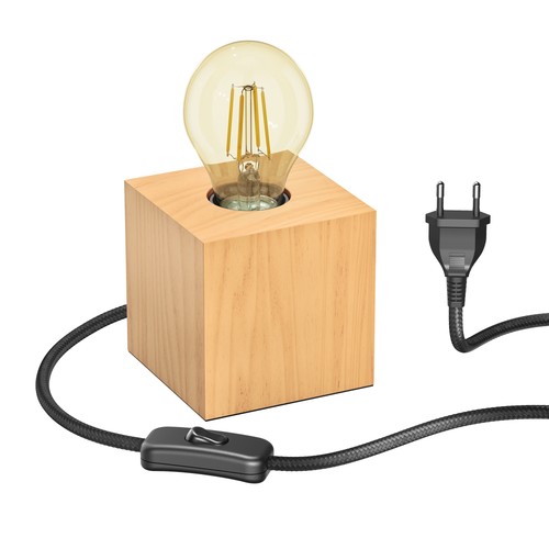 Tischlampe hito holz massiv - tischlampe,