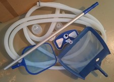 Pool Reinigungsset Bodensauger Teleskopstange Schlauch Schwimmbad Boden
