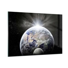 Wandbilder 100x70cm Glasbild Astronomie galaxie abstraktion Bilder Art Wanddeko