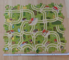 Fussbodenpuzzle 20 Teile 75x65 cm Straßen, Häuser, Tiere - für Kleinkinder ab 3
