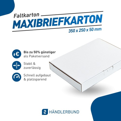 Maxibriefkarton 350x250x50 - , mm