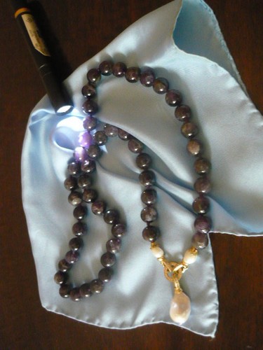 Collier natürlicher lila - collier,