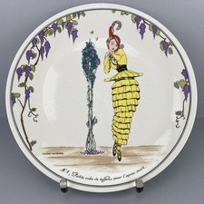 Dekorativer Teller, Entwurf Gerda Wegener für Villeroy & Boch "Design 1900" Nr.1