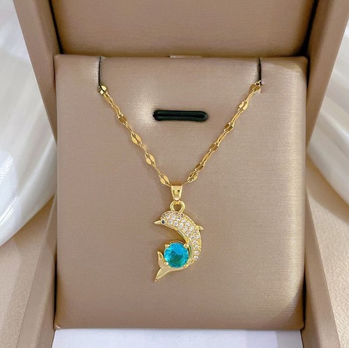 Halskette edelstahl gold - gold, +