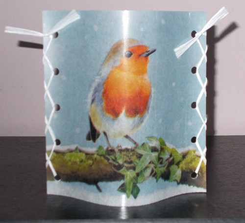 Deko windlicht vogel bird red - deko,